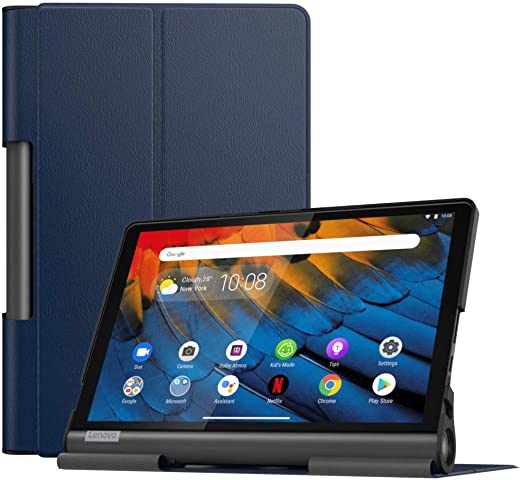 MoKo Case Fit Lenovo Yoga Smart Tab 10.1(YT-X705F), Ultra Lightweight Slim Smart Shell Stand Cover Case for Lenovo Yoga Smart Tab 10.1(YT-X705F) Tablet - Indigo