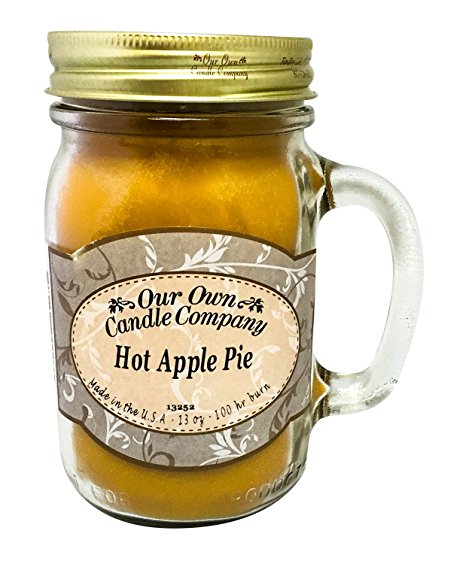 Hot Apple Pie Scented 13 Ounce Mason Jar Candle By Our Own Candle Company