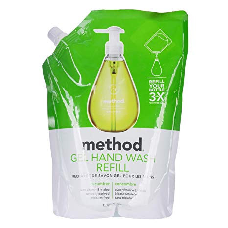 Method Gel Hand Soap Refill, Cucumber, 34 Ounce