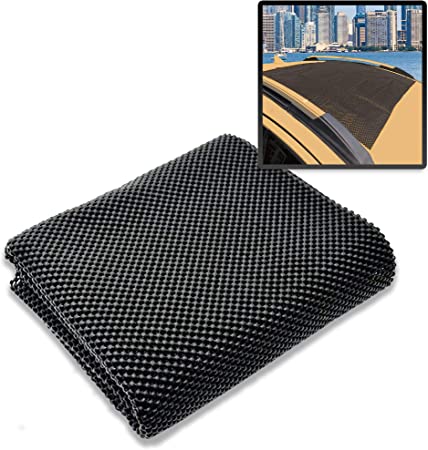 Zento Deals Car Roof Mat for Cargo Bag Mesh Rubber Mat for Car Roof Carrier Bag, Anti-Slip, Extra-Cushioning, Car Roof Padding, and Home Rubber Mat,Grip, Universal Usage,Car Roof Racks