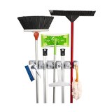 Spoga Mop and Broom Organizer Wall Mounted Storage and Organizer for Your Home Closet Garage and Shed Organizer Holds Up To 11ToolsSuperior Quality Tool Rack Holds Mops Brooms or Sports Equipment