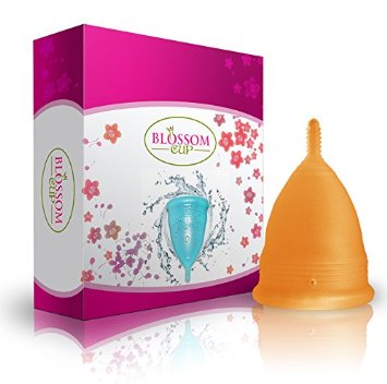 Blossom Small Orange Menstrual Cup Is Best for Collecting Menstruation Flow Small Orange