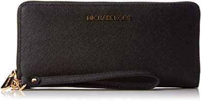 Michael Kors Jet Set Women’s Leather Travel Continental Wristlet Wallet