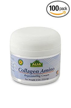 Collagen Amino Cream 4 Oz with Vitamin E. Rejuvenates the Skin / By Alfa Vitamins. Anti-aging. Anti-wrinkle. Firming. Moisturizer. Unisex