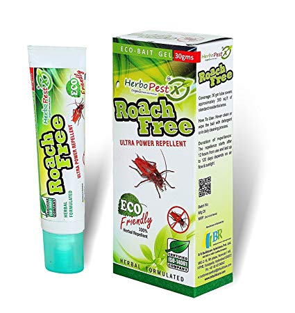 Herbo Pest Herbal RoachFree Bait Repellent Gel,Green
