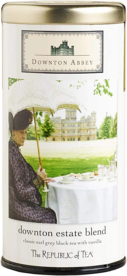 Republic of Tea Downton Abbey Estate Blend Classic Black Earl Grey Black Tea with Vanilla 36 Tea Bags