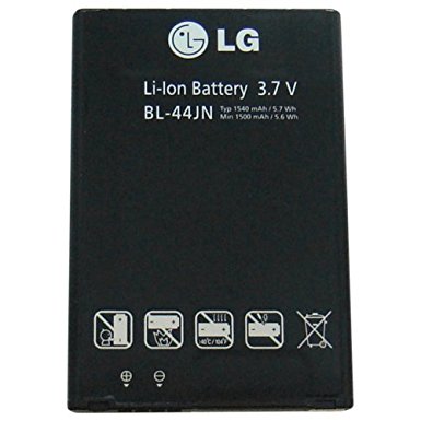 LG BL-44JN 1500mAh Original OEM Battery for the LG MyTouch/E739/Marquee/VS700/Enlighten/Connect - Non-Retail Packaging - Black