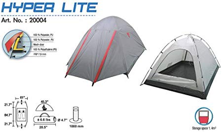 High Peak Hyper Lite ~ Backpacking Hiking Camp Camping Compact Hyperlite Tent ~ 2 Person Size