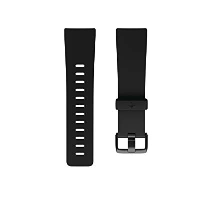 Fitbit Versa Family Accessory Band, Official Fitbit Product, Classic, Black, Large