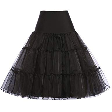 GRACE KARIN Women 50s Vintage Petticoat Tutu Skirt Crinoline Underskirt