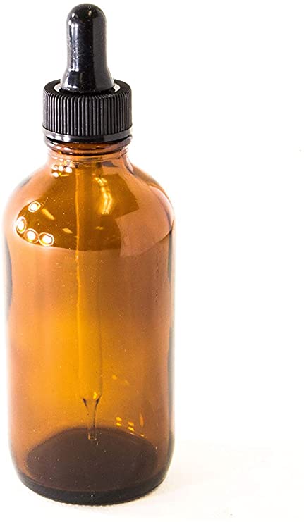 Soft 'N Style Amber Glass Bottles with Glass Droppers - 2 Each - 4 Oz Capacity (Limited Edition)