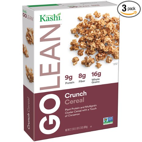Kashi GOLEAN Crunch! Cereal, 21.3-Ounce Boxes (Pack of 3)