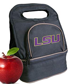 Broad Bay LSU Lunch Bag LSU Tigers Lunch Box - 2 Sections!