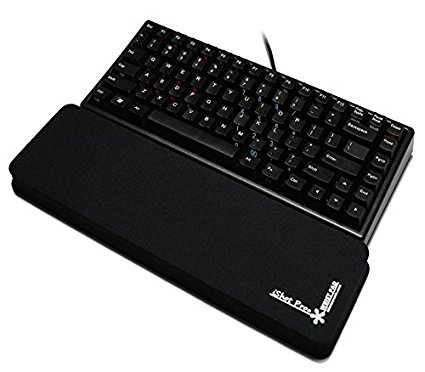 iShot Pro Phat Wrist Pad 14 Wrist Rest for Tenkeyless Mechanical & Gaming Keyboards 14" L x 4" W , Black