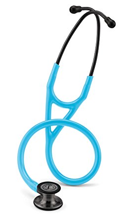 3M Littmann 6171 Cardiology IV Stethoscope, Smoke-Finish Chestpiece, Turquoise Tube, Smoke Stem and Headset, 27"