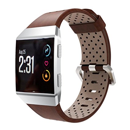 For Fitbit Ionic,GBSELL Perforated Leather Band Bracelet Watchband Accessory