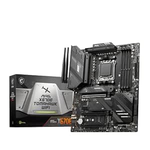 MSI MAG X670E Tomahawk WiFi Gaming Motherboard (AMD AM5, DDR5, PCIe 5.0, SATA 6Gb/s, M.2, USB 3.2 Gen 2, Wi-Fi 6E, 2.5Gbps LAN, HDMI/DP, ATX)