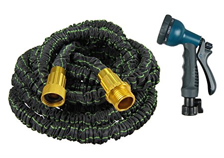 The Fit Life Best Garden Hose Expandable & Retractable Automatic Water hoses Lightweight No Kink Easy to Use Flexible For Gardening and Car Washing 100Ft