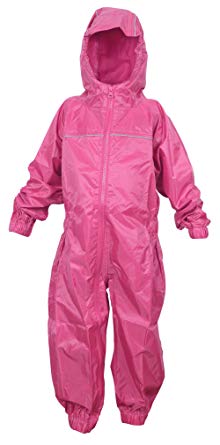 Dry Kids Childrens Waterproof Rainsuit, All in One Dry Suit for Outdoor Play. Ideal Outerwear for Boys and Girls