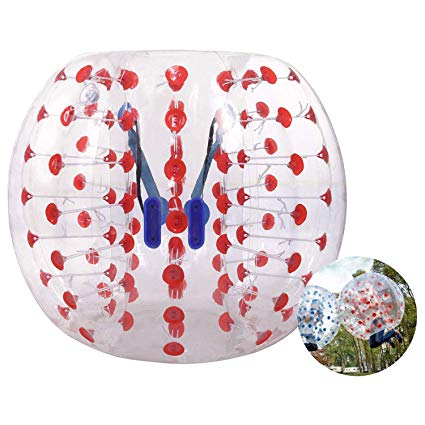 Hurbo Inflatable Bumper Bubble Soccer Ball Dia 4/5 ft (1.2/1.5 m) Giant Human Hamster Knockerball for Adults or Kids