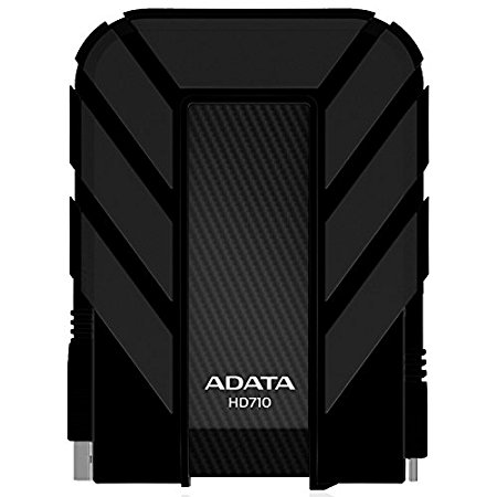 ADATA HD710 2TB USB 3.0 Waterproof/ Dustproof/ Shock-Resistant External Hard Drive, Black (AHD710-2TU3-CBK)