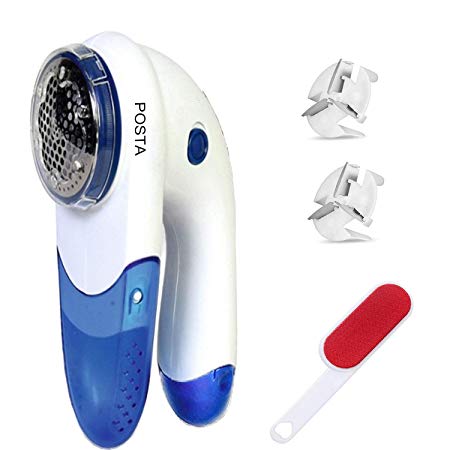 Fabric Shaver, POSTA Portable Lint Remover with Lint Brush, Two Replaceable Blades, for Clothes Sweater Cashmere,Furniture Upholstery Couch Bed Fuzz Remover