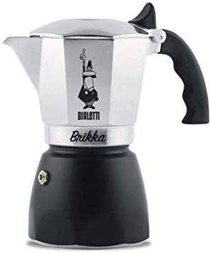 Bialetti : Brikka Stovetop Espresso Maker 4 Cup - Black Bottom