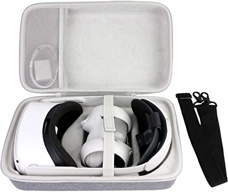 co2CREA Storage Carry Travel Case for Oculus Quest/Quest 2 All-in-one VR Gaming Headset and Quest 2 Elite Strap (Case only, not include VR Headset)