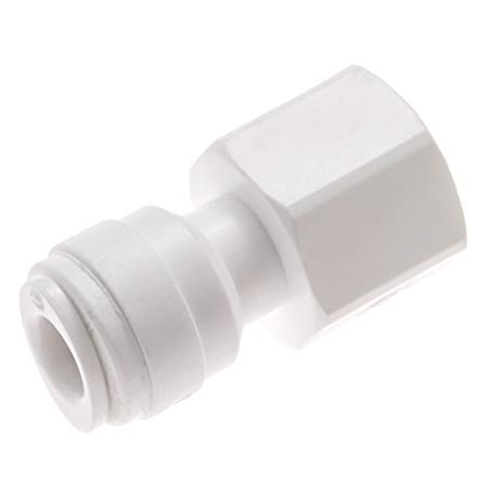 Avanti Membrane Technology Drinking Water Faucet Connector - 1/4" tube OD x 7/16"-24 UNS, quick-connect fitting & thread - QF-FF04