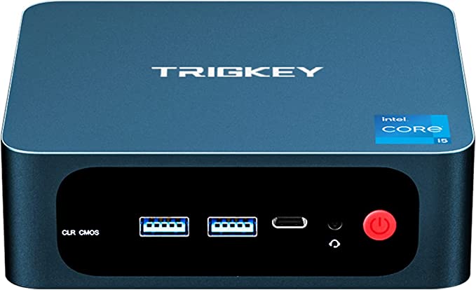 TRIGKEY The Last 11th Gen Micro Computer Intel Core I5-11320H WiFi6 Mini-PC W=11 Pro 16G DDR4 RAM 500G M.2 NVMe SSD S10 Desktop Computer, Mini Desktop PC WiFi 6/BT 5.0/4K@60Hz/Dual HDMI/Type-C/W=11