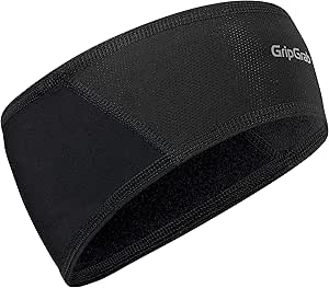 GripGrab Thermal Winter Cycling Headband with Windproof Forehead Lightweight Under Helmet Bicycle Head Band Running Headband