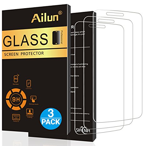 LG Stylo 3 Screen Protector,[3Pack]by Ailun,2.5D Edge,Ultra Clear,Anti-Scratch,Case Friendly,Tempered Glass for LG Stylo 3/LG Stylus 3 ONLY,NOT for LG Stylus 2-Siania Retail Package