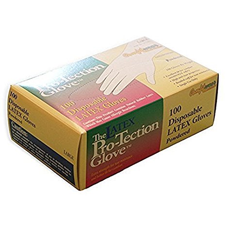 Comfitwear Disposable Latex Gloves Powdered, Small