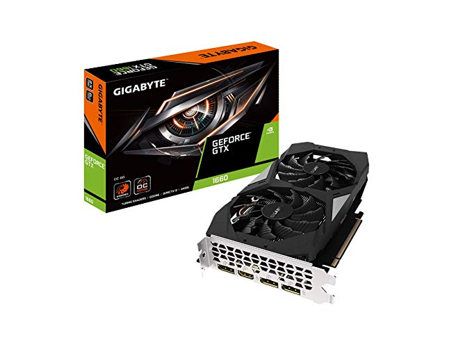 Gigabyte GeForce GTX 1660 OC 6G Graphics Card, 2X Windforce Fans, 6GB 192-bit GDDR5, Gv-N1660OC-6GD Video Card