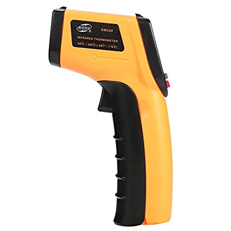 Temperature Gun Non-Contact Digital Laser Infrared Ir Thermometer -58°f to 716°f (-50~380℃) Instant-Read Handheld,Battery Included
