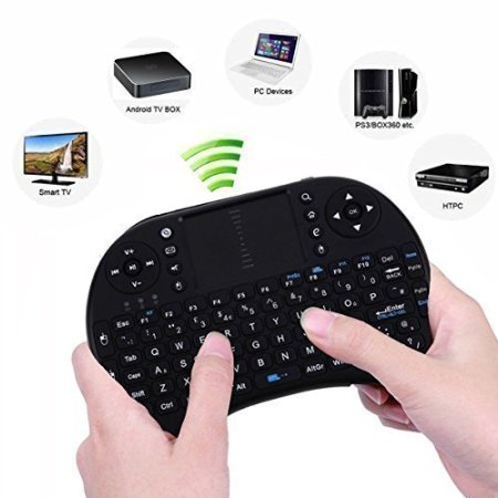 Tayun Mini 2.4G Wireless Keyboard with Multi Touchpad for PC, Pad, Google/ Android TV Box, Xbox360, PS3 etc