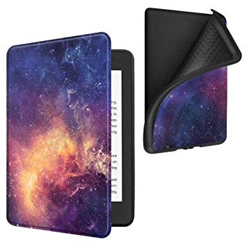 Fintie Case for All-New Kindle Paperwhite (10th Generation, 2018 Release) - Slim Lightweight Cover with Soft Flexible TPU Back Case Auto Sleep/Wake for Amazon Kindle Paperwhite E-Reader, Galaxy