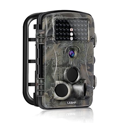 YKS Hunting Trail Game Camera,Motion Activated Camera with Time Lapse Big LCD Wildlife Multi IR LEDs and 12MP 1080P HD Infrared Night Vision Waterproof