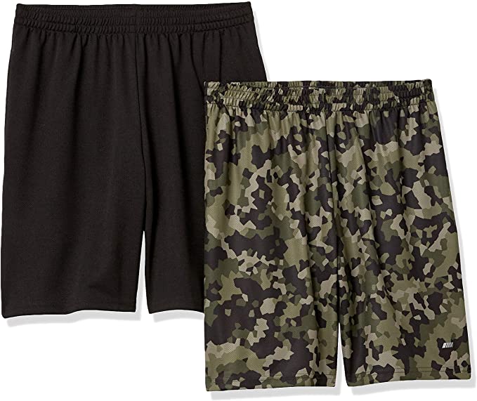 Amazon Essentials mens (2)-pack Performance Mesh Short Short