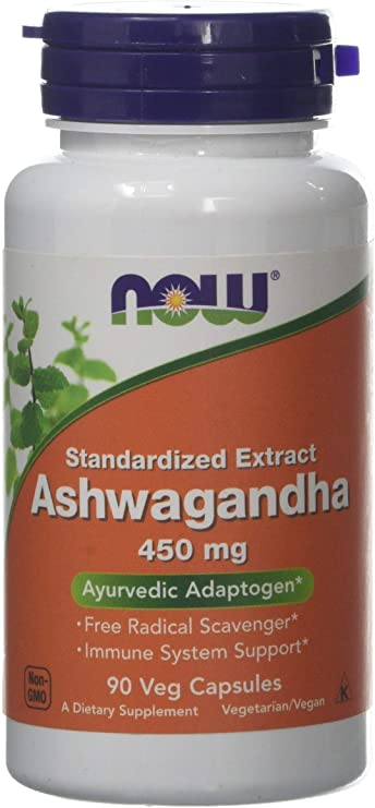 Now Foods Ashwagandha Extract Capsules, 450 mg, 90-Capsules