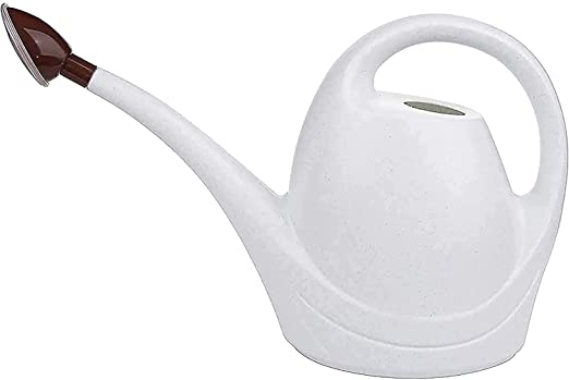 Fasmov Plastic Watering Can, 0.92 Gallon- White