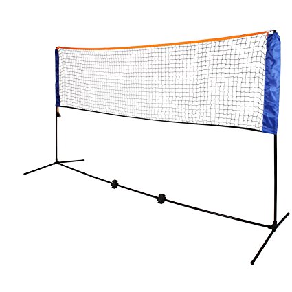 Oypla Medium 4m Adjustable Foldable Badminton Tennis Volleyball Net