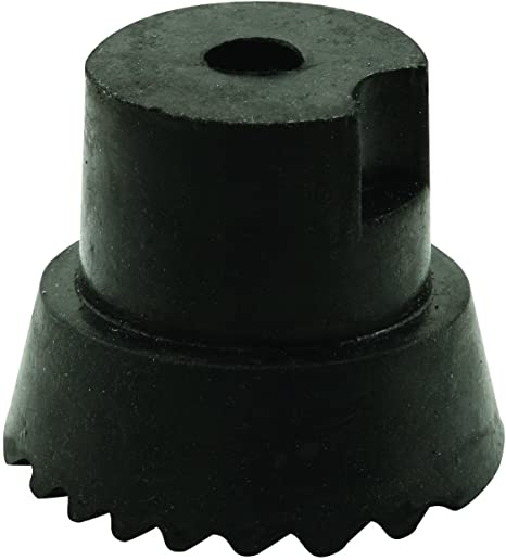 Prime-Line Products MP4557 Door Holder Tip, 1 in. x 3/4 in, Rubber, Black, Includes Fastener, Pack of 10