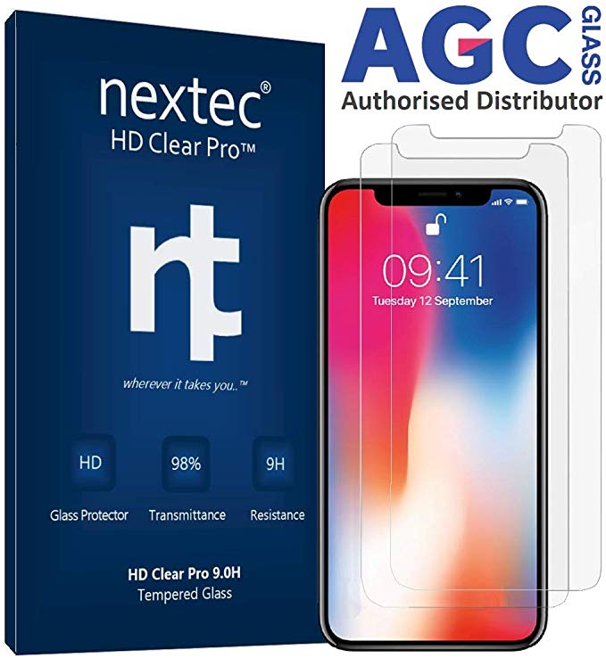 iPhone 11 PRO Screen Protector Glass, (2 Pack) Apple iPhone 11 PRO Tempered Glass Screen Protector iPhone 11 PRO (HD Clear Pro2 9.0H) 3D Touch/Case Compatible - AGC  Glass