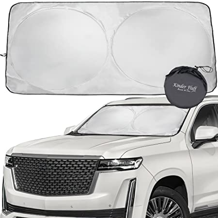 Windshield Sun Shade -Sunshades made with 210T fabric for maximum UV and Sun protection -Car shades that keep your car cooler-Foldable Windshield sunshade (Standard)