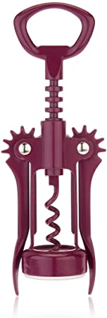 True Soar Wine Accessory Waiter's Winged Corkscrew, One Size, Merlot