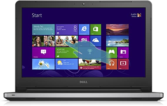 Dell Inspiron 14 5000 Series 14-Inch Touchscreen Laptop (Intel Core i3 4005U, 4 GB RAM, 1 TB HDD, Silver) with MaxxAudio