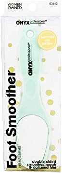 Onyx Professional Double Sided Exfoliating Smoothing Foot File, Front Exfoliates & Back Smooths Feet, Great on Rough, Dry Skin & Calluses on the Heel & Balls of Your Feet