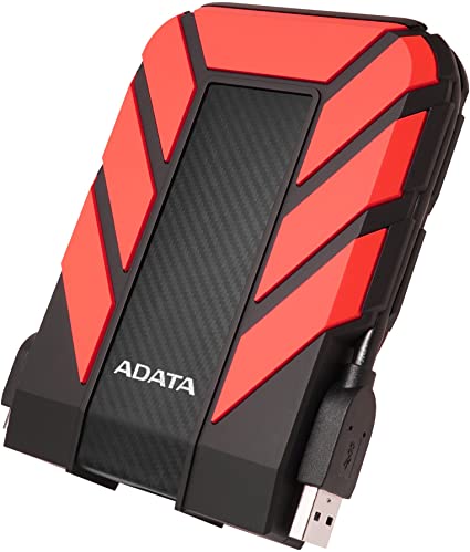 ADATA HD710 Pro 2TB External Hard Drive, Red (AHD710P-2TU31-CRD)