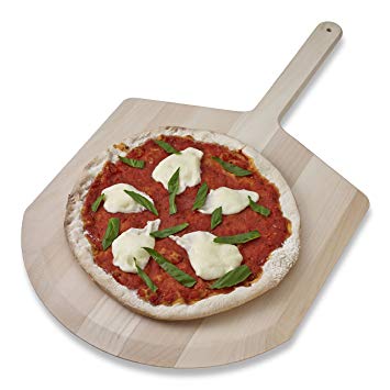 Honey-Can-Do 14" Basswood Pizza Peel with Curved End